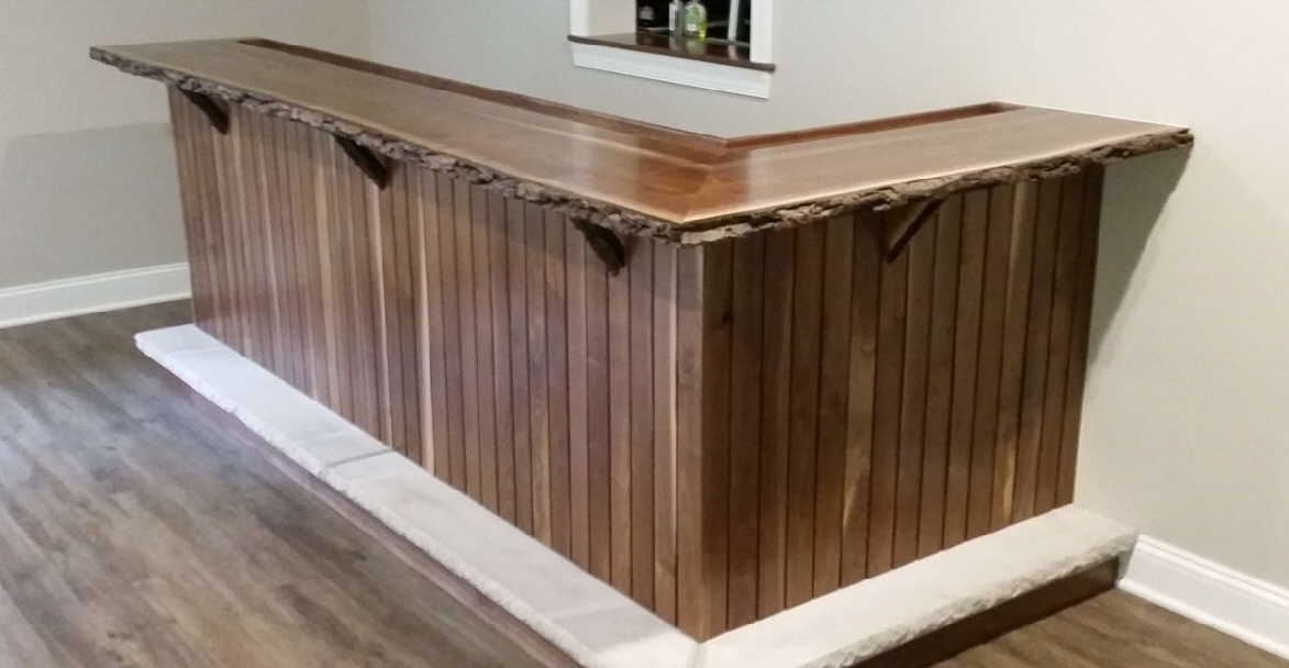 Custom designed and built bar