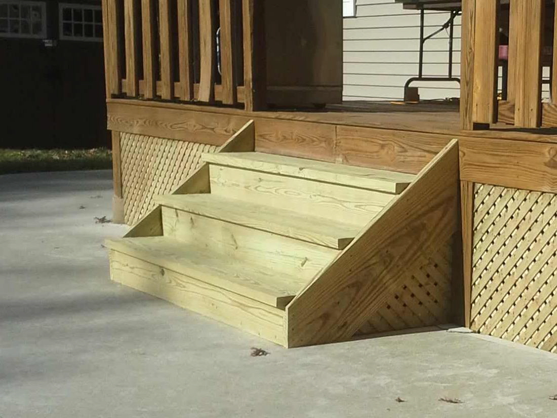 New deck stairs